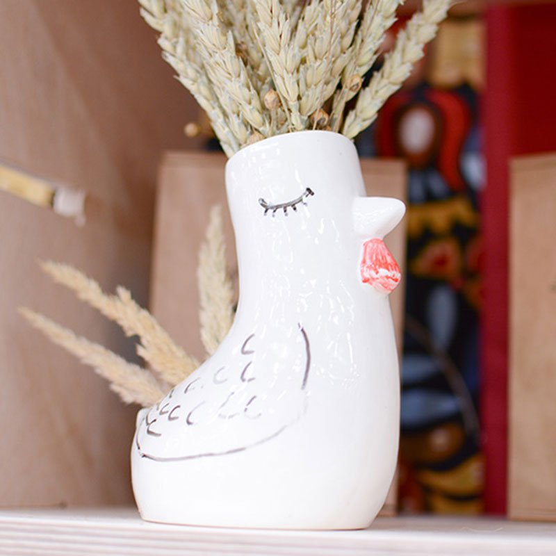 ЕСB-5-02 Горшок для растений петушок Экочеловеки  - Вид №4