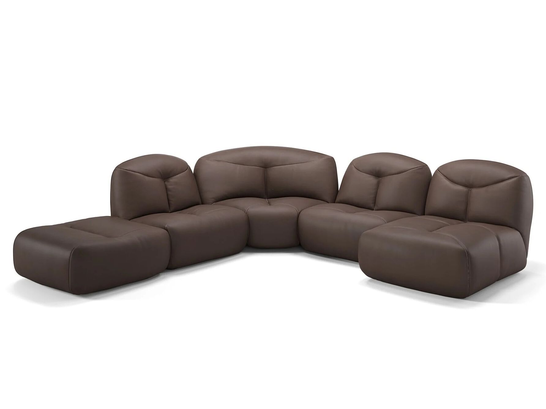 Кожаный угловой диван Sofanella Molise ARCH-00107738