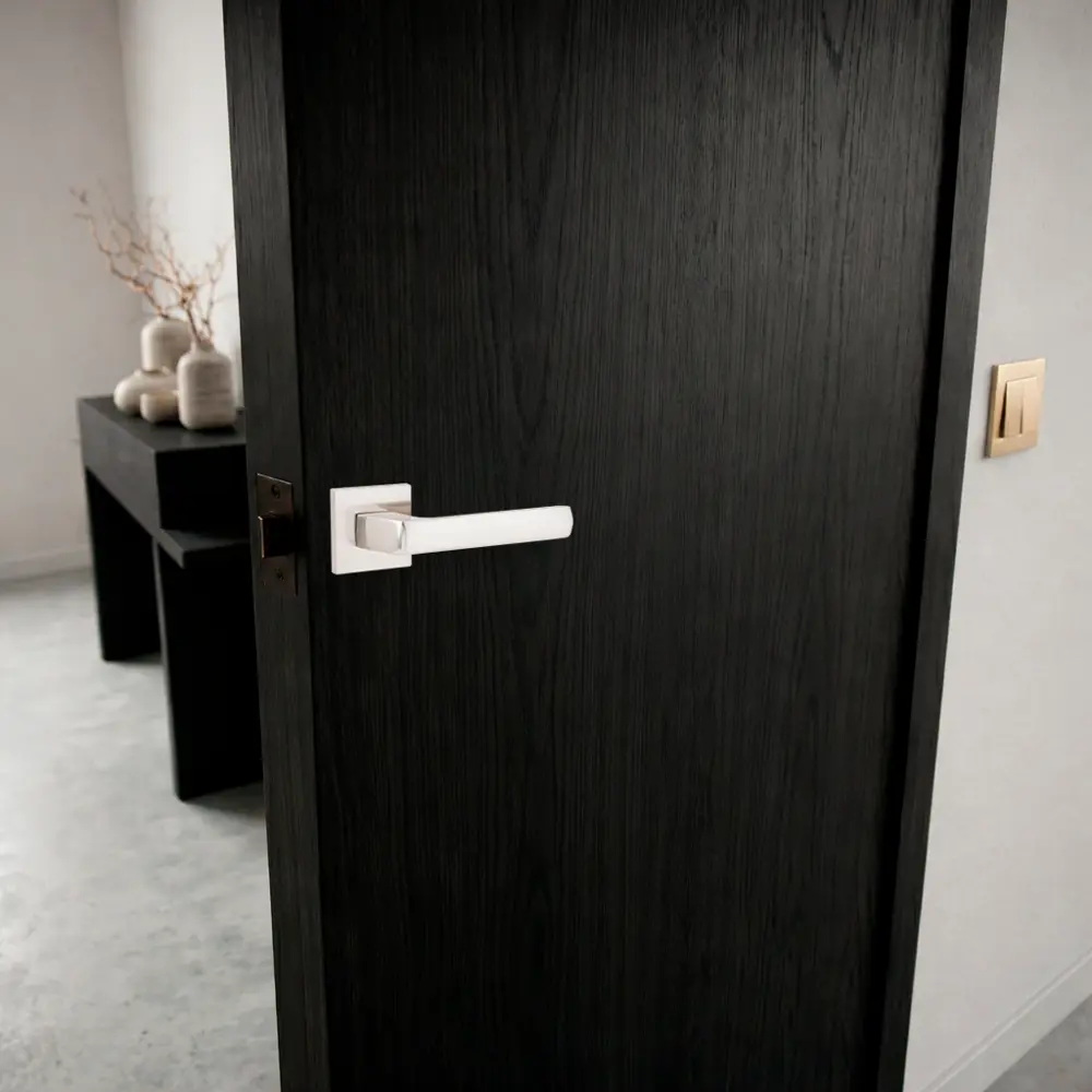 Дверная ручка на розетке Armex H-30169-A без запирания цвет никель STLM-2174256 - Вид №7