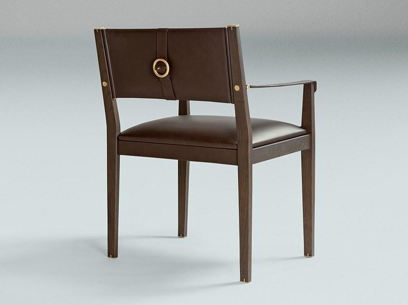 Paolo Castelli Кожаное кресло с подлокотниками со встроенной подушкой sun-id-1417786 - Вид №5