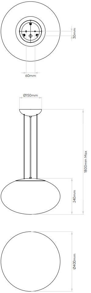 Astro Lighting Подвесной светильник из опалового стекла Zeppo 1176002 - 1176003  - Вид №6