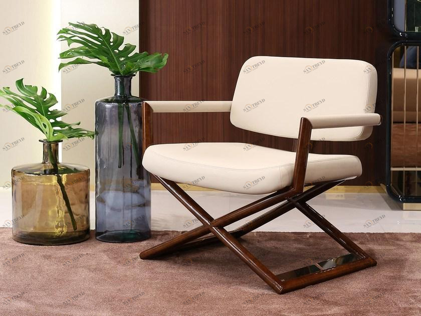 Turri Мягкое кожаное кресло с подлокотниками Madison sun-id-1428852