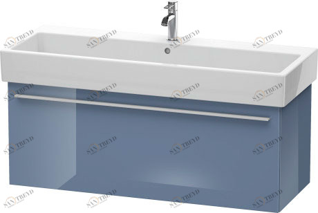 XL604704747 Тумбочка подвесная X-Large #XL6047 1150 x 443 мм Каменно-синий глянцевый лак Duravit