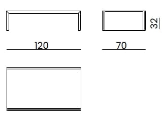 Стеклянный прямоугольный журнальный столик Bizzotto Italia Atmosphera ARCH-00131945 - Вид №4