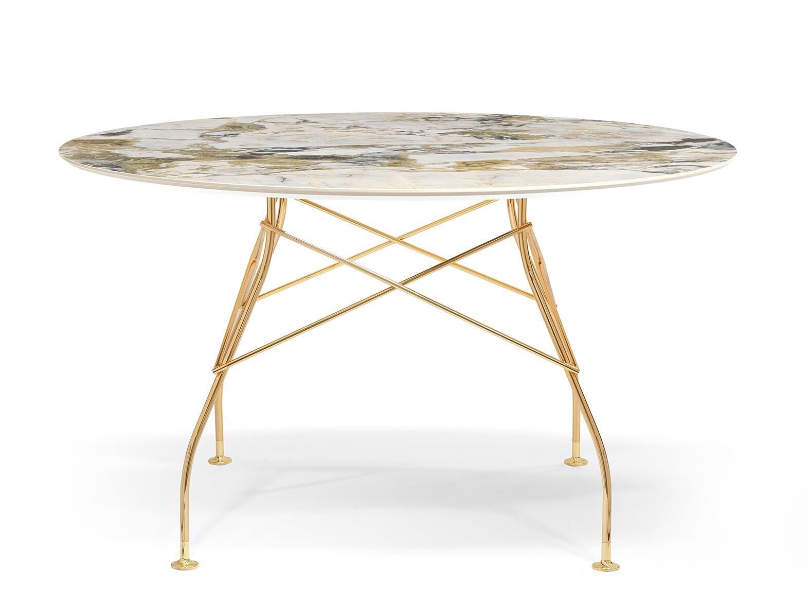 Круглый обеденный стол из керамогранита Kartell GLOSSY ARCH-00051866 - Вид №64