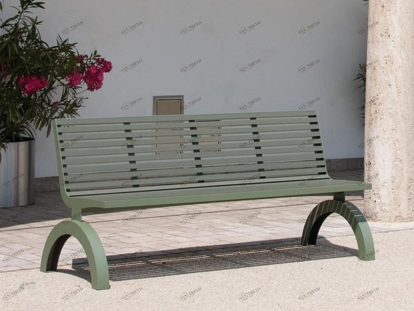 BENKERT BANKE Скамейка из нержавеющей стали и для домашних животных со спинкой Comfony sun-id-1368577