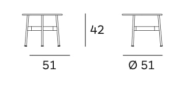 Круглый металлический журнальный столик Plank Velit ARCH-00093920 - Вид №3