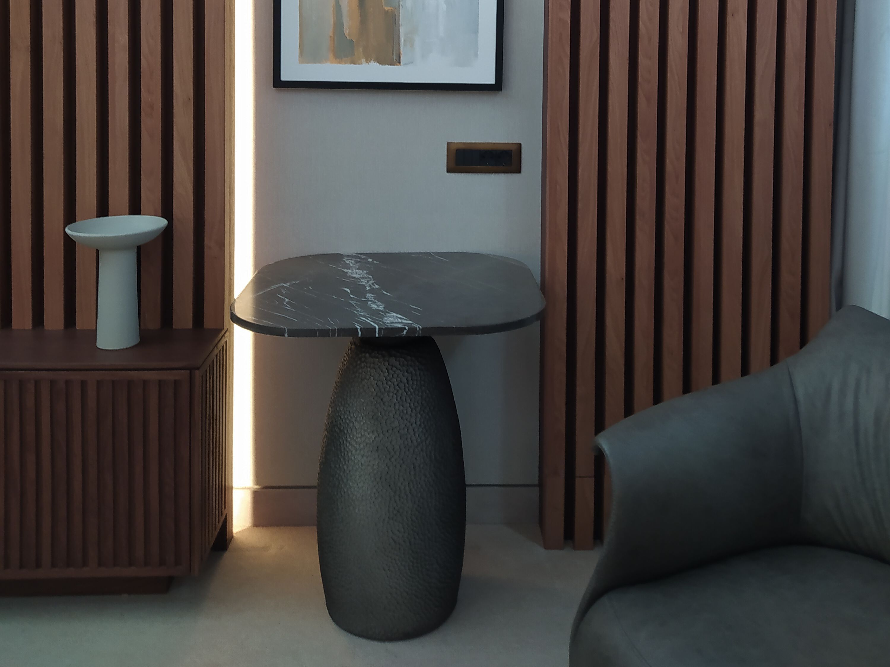 Квадратный стол в твердой поверхности ABLE THE ROCK ARCH-00081714 - Вид №2