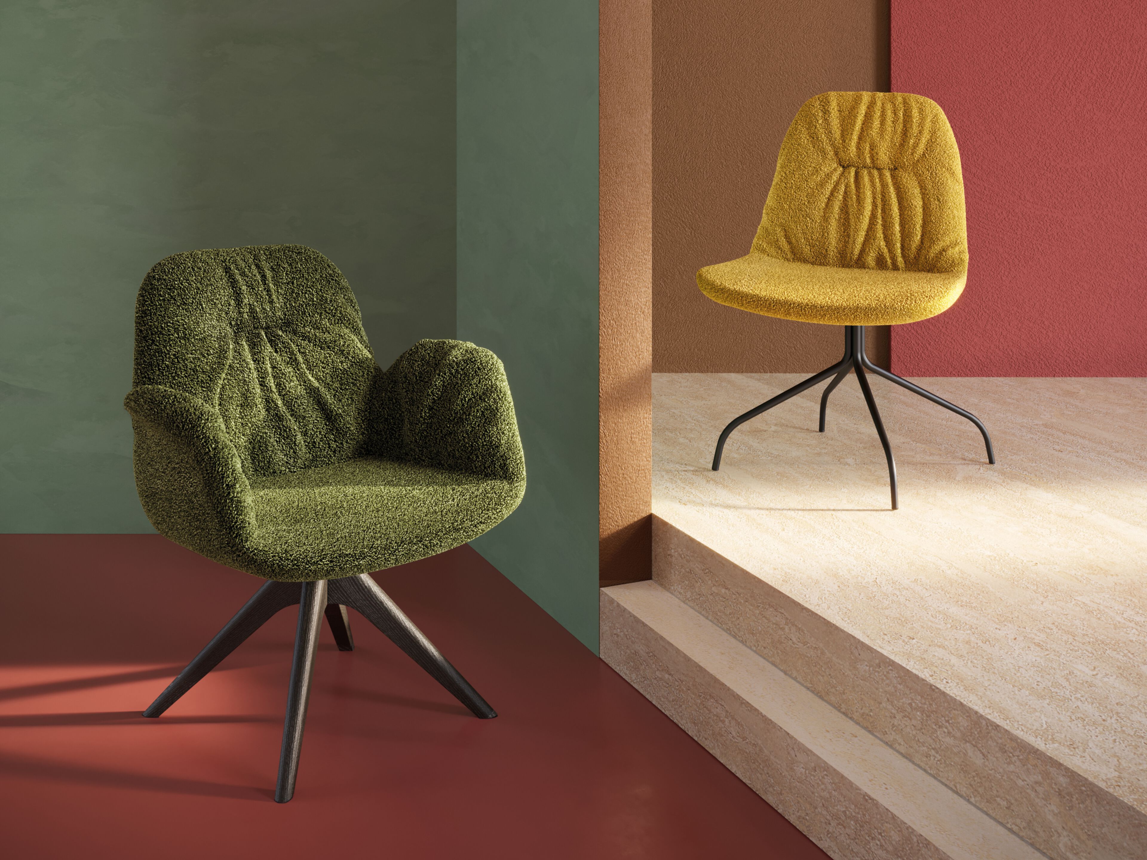 Поворотный стул на тканевом насесте Innova Imbottiti Eleven ARCH-00096163 - Вид №1