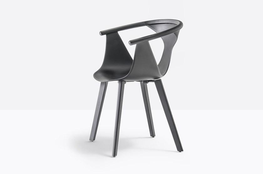 Pedrali Стул из полипропилена штабелируемый с подлокотниками Fox 3725 - Вид №4