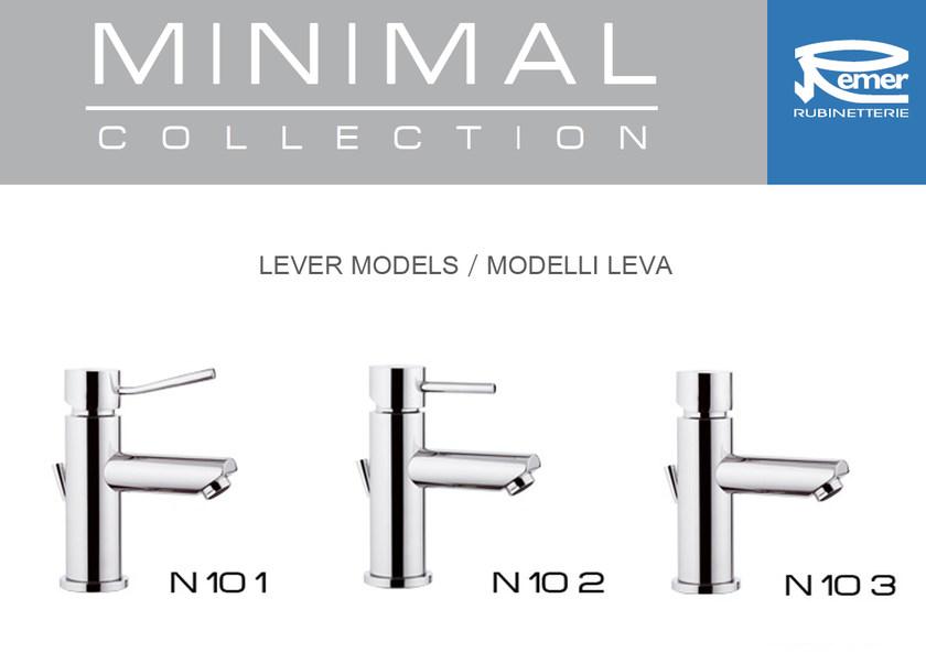 Remer Rubinetterie Комплект для ванны с ручным душем на 4 отверстия Minimal N 06 317 mm - Вид №1