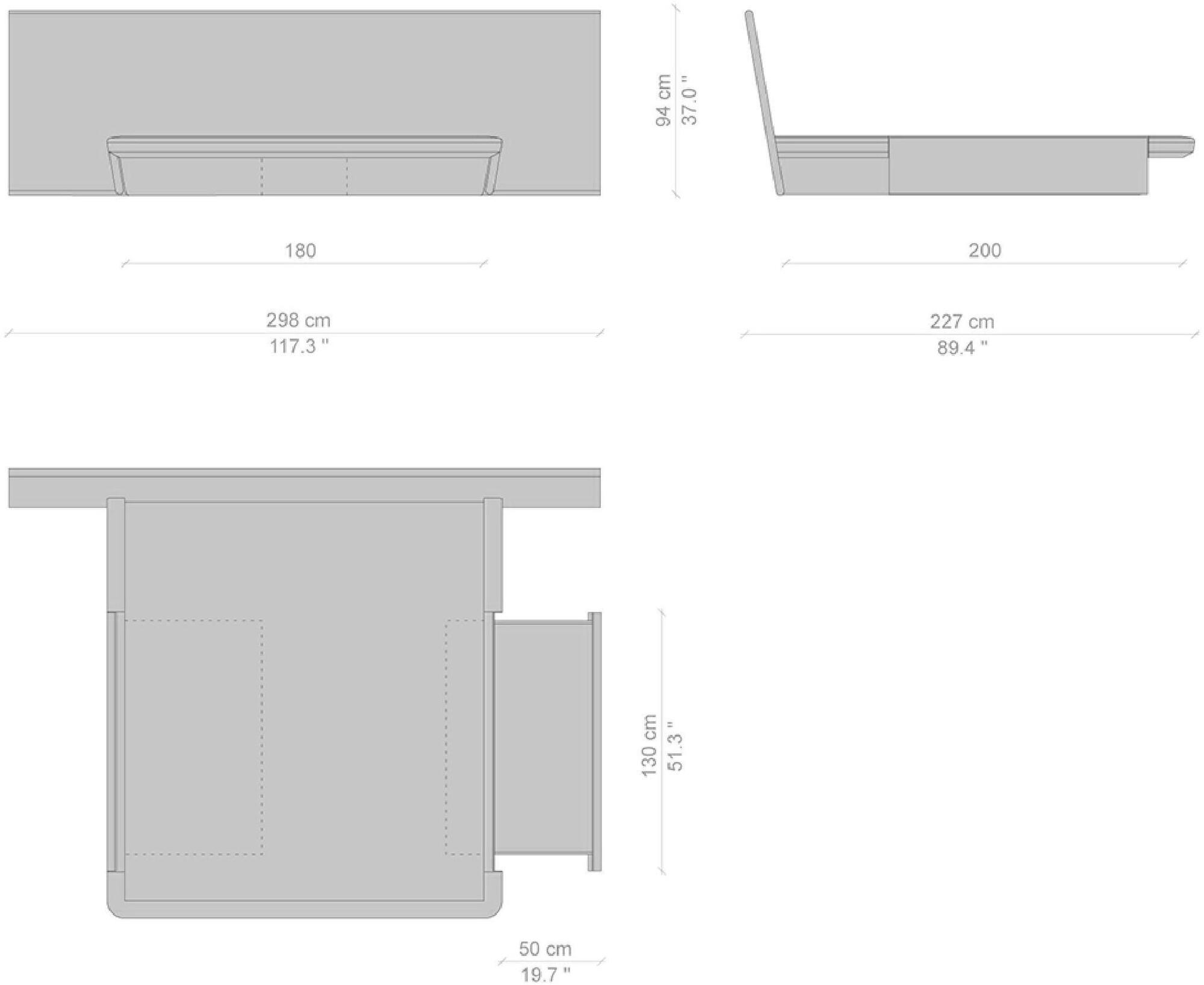 Cassina Кровать с изголовьем из ясеня  L42  - Вид №8