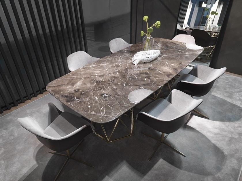 Marelli Прямоугольный обеденный стол из мрамора Tatlin sun-id-1402739 - Вид №4