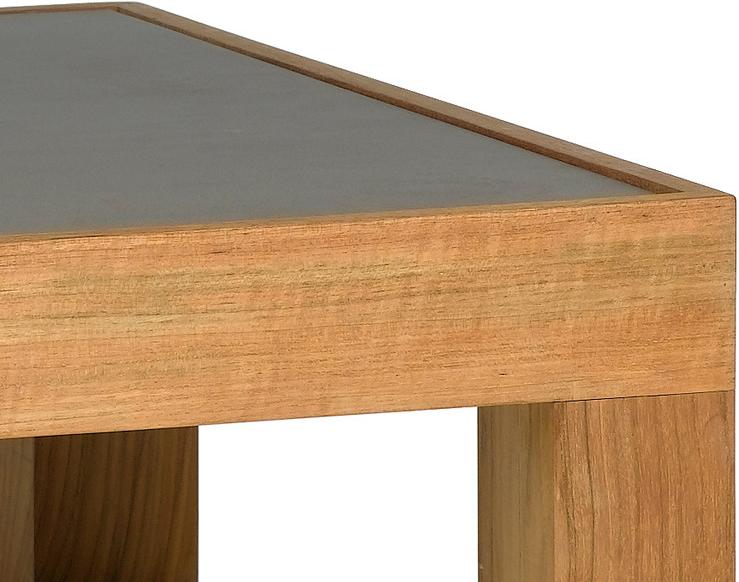 TRIBÙ Низкий прямоугольный журнальный столик из тика Pure sofa 01284 - Вид №2