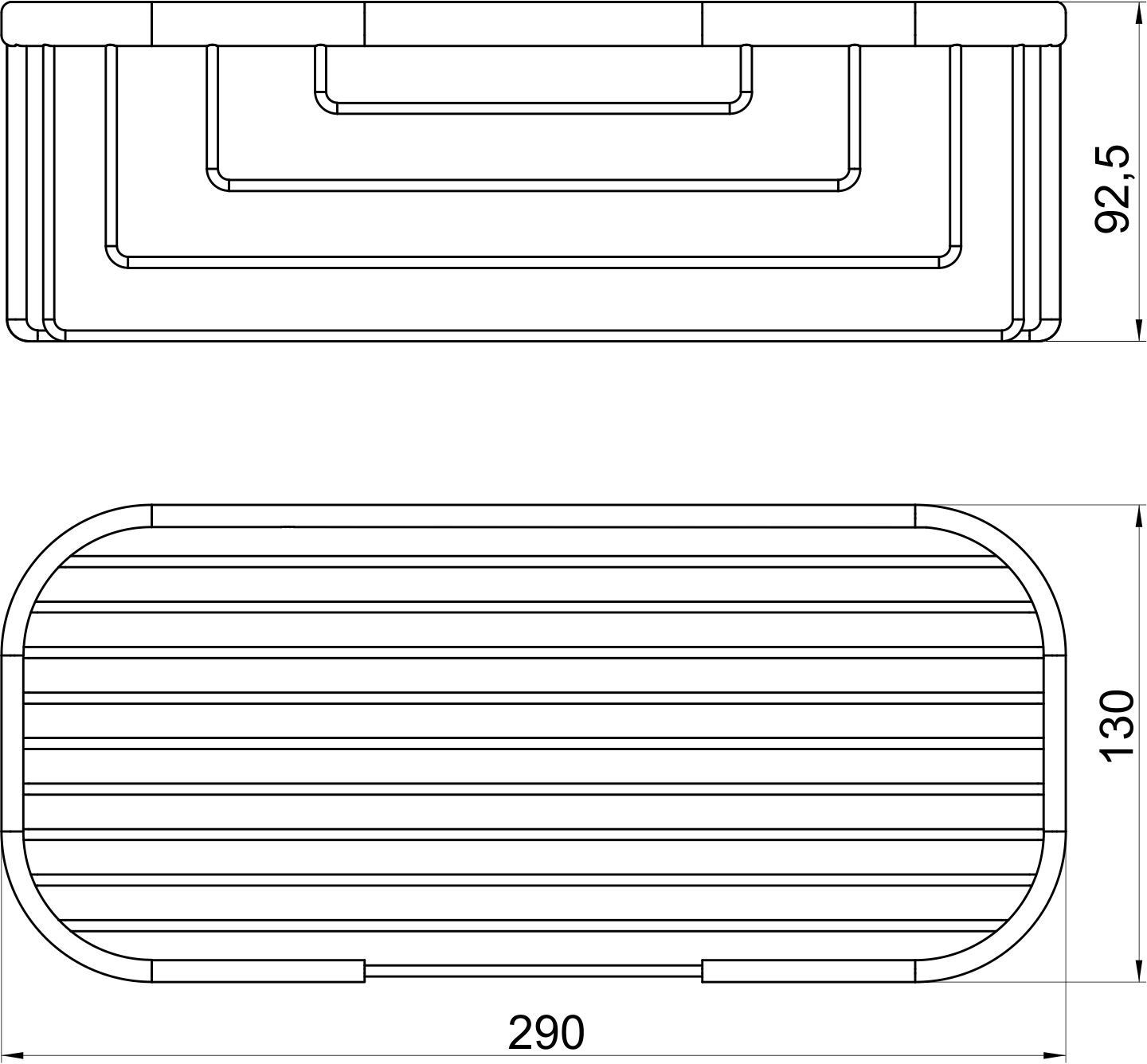 Решетчатая полка Novaservis Metalia Wire programme 6085.0 хром 60850 - Вид №1