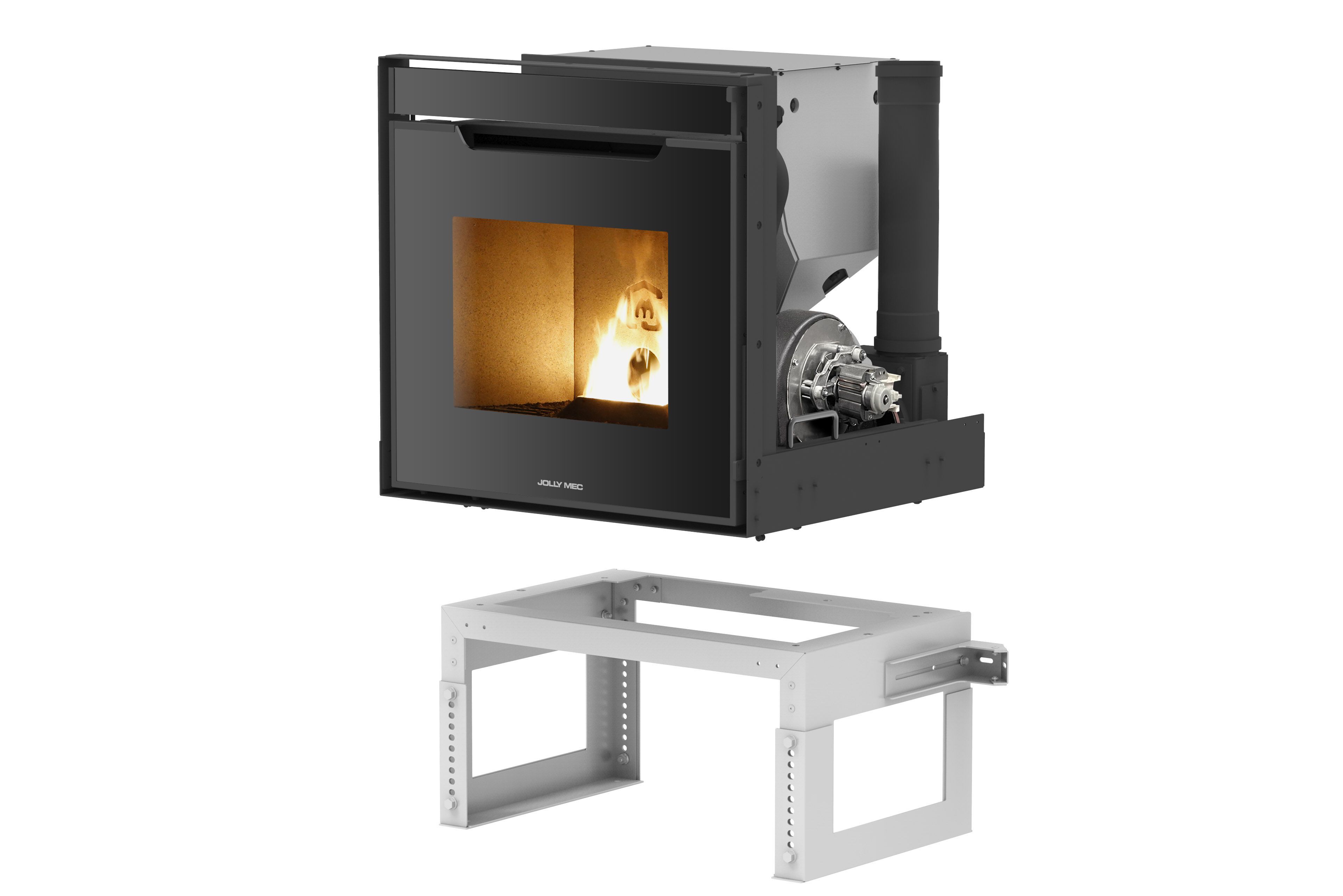 Вставка для камина на пеллетах класса A+ Jolly Mec воздушные системы ARCH-00079849 - Вид №4