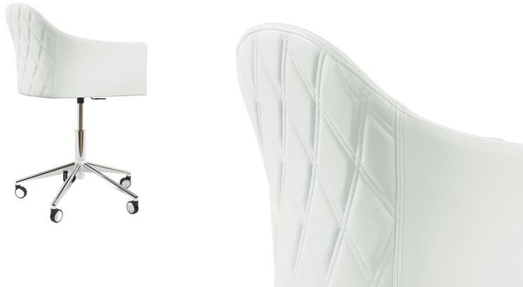 Reflex Кожаное кресло с 5 спицами и колесами Peggy sun-id-1503359 - Вид №2