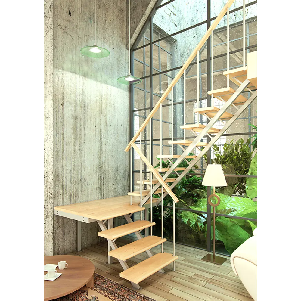 Лестница поворотная на 180° ЛЕС-06, универсальная ЛЕСЕНКА STLM-2137733 - Вид №1