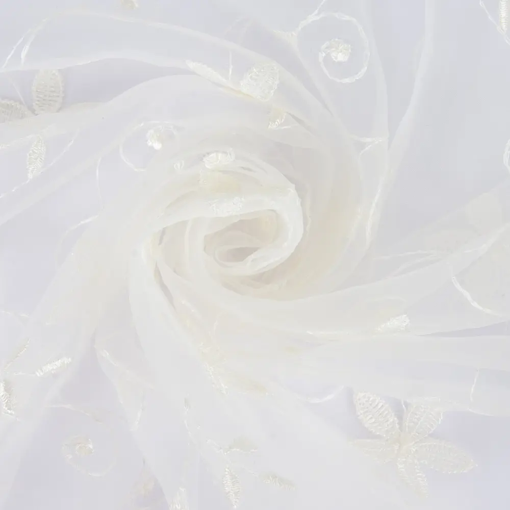 Тюль 1 п/м, вышивка, 280 см, цвет экрю GARDEN STLM-2118786