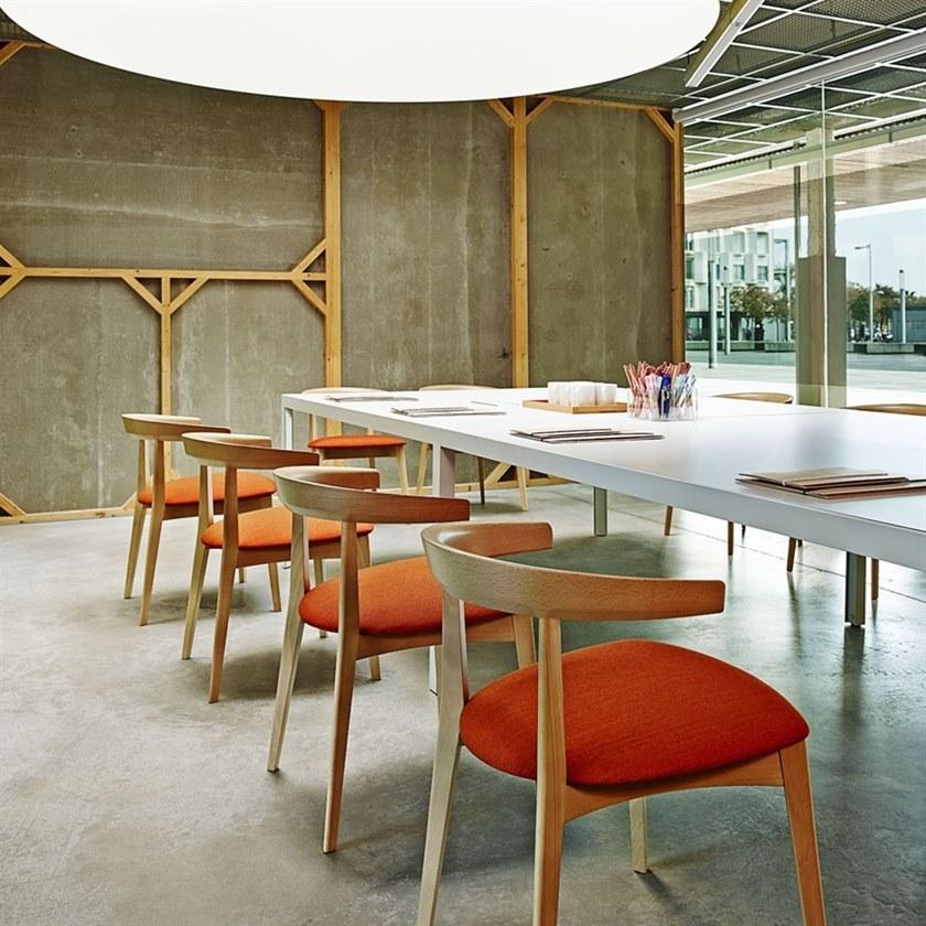 Andreu World Деревянный стул со встроенной подушкой Carola Si0906 - Вид №5