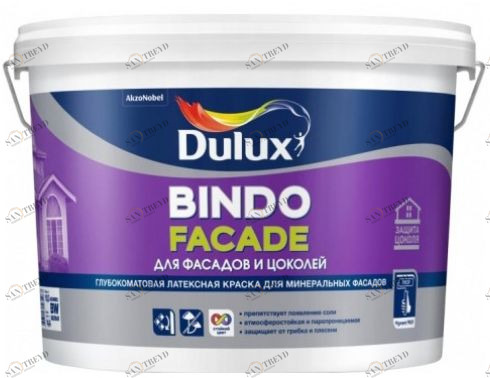 Краска Dulux Bindo Facade / Дулюкс Биндо Фасад для фасада и цоколя 10л 5672