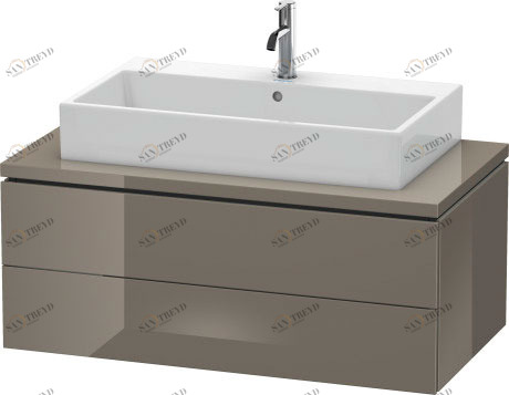 LC581908989 Тумбочка для консоли L-Cube #LC5819 1020 x 547 мм Фланелево-серый глянцевый лак Duravit