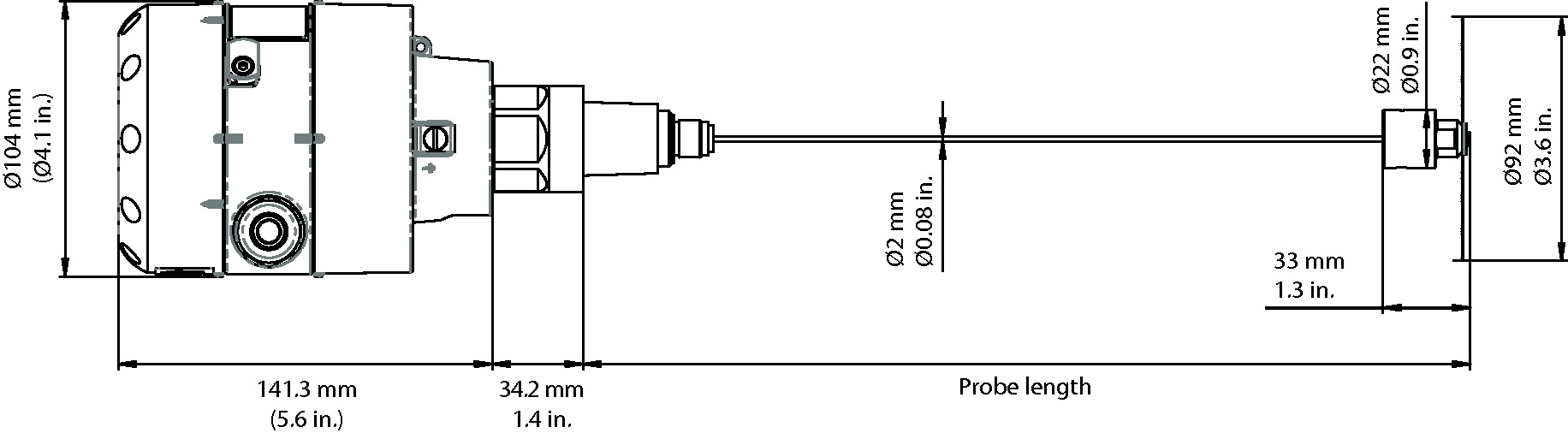 Danfoss AKS 4100 — уровнемеры AKS 4100-1500 (HMI EJCR) 147X5041  - Вид №4