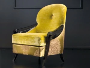 Rozzoni Кресло с обивкой из ткани с подлокотниками Roma