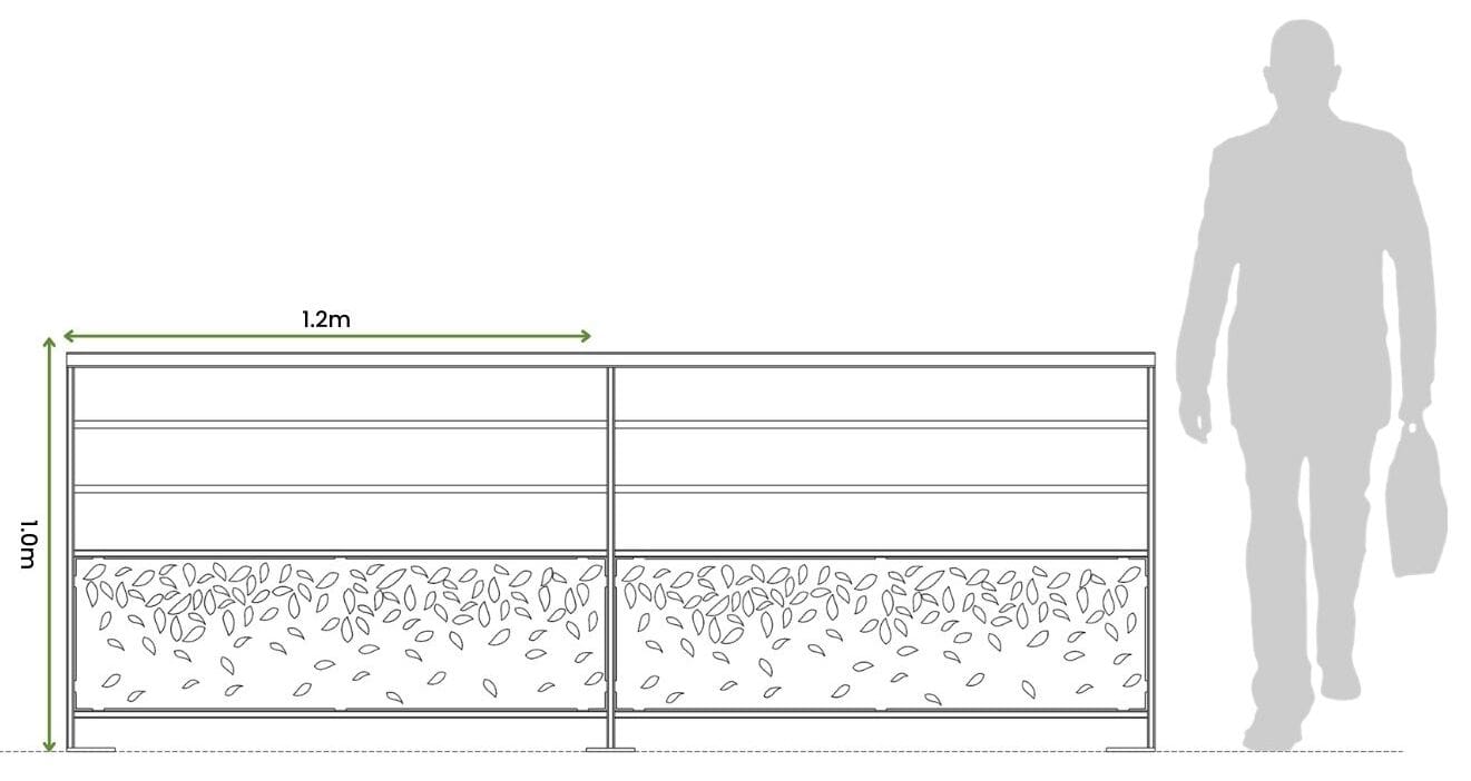 Стальной перила с порошковым покрытием Urbencéa LADO ARCH-00043757 - Вид №2