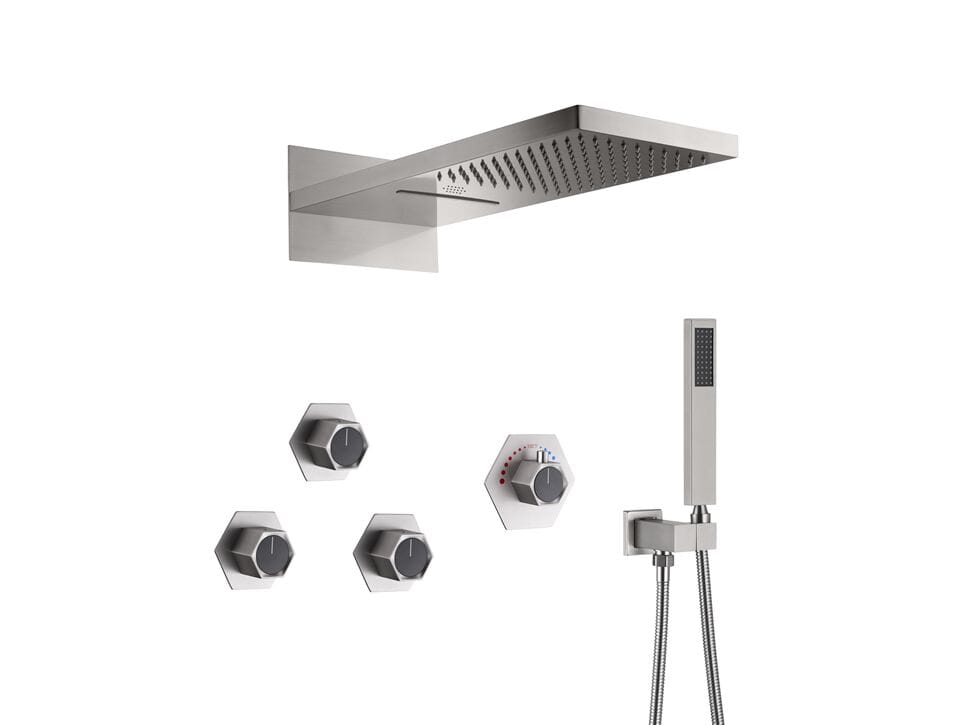 Термостатический встраиваемый душевой набор с насадкой для душа Fontana Showers питьевой фонтанчик ARCH-00137370 - Вид №7