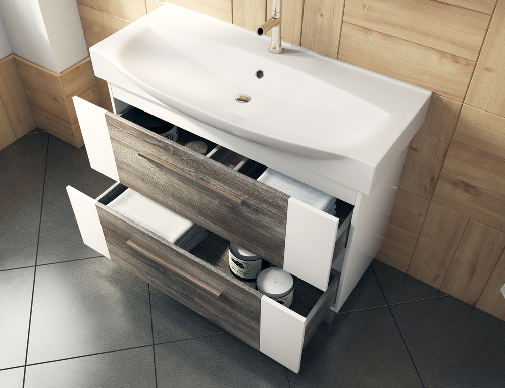 Тумба с раковиной Leo 850 (Элвис)850⨉490⨉820 мм пасадена Santreyd sun-id-665111 - Вид №2