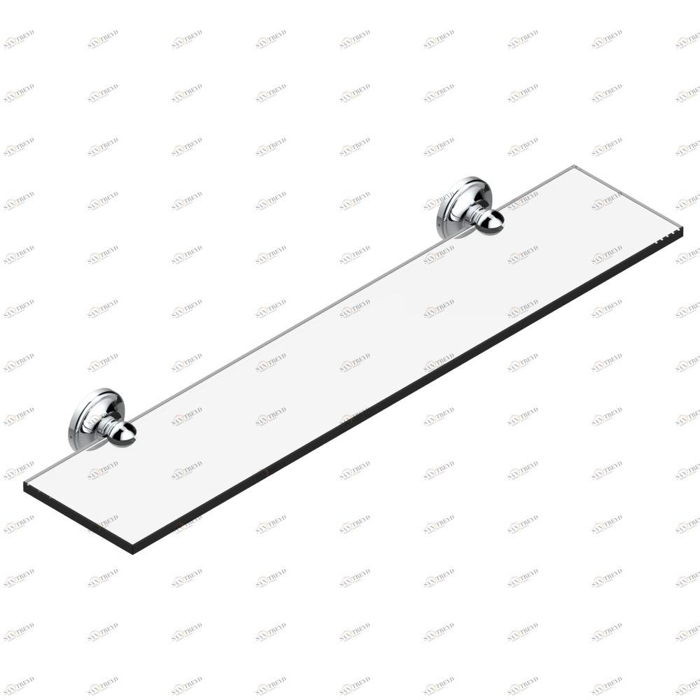 G47-564 Полка стеклянная 60 cм с кронштейнами Thg-paris Vendôme Хром G47-564 CAT.A