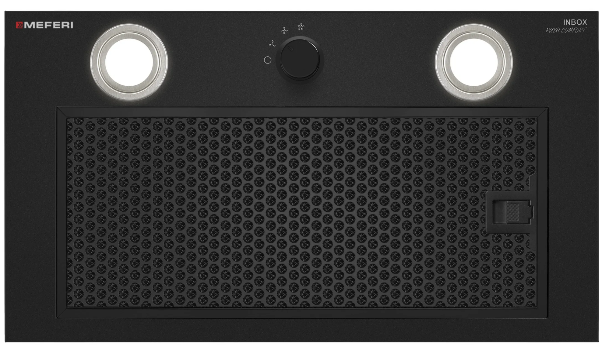 9270630 Вытяжка полновстраиваемая Meferi INBOX52BK PUSH COMFORT черный STDN-0112000 - Вид №3