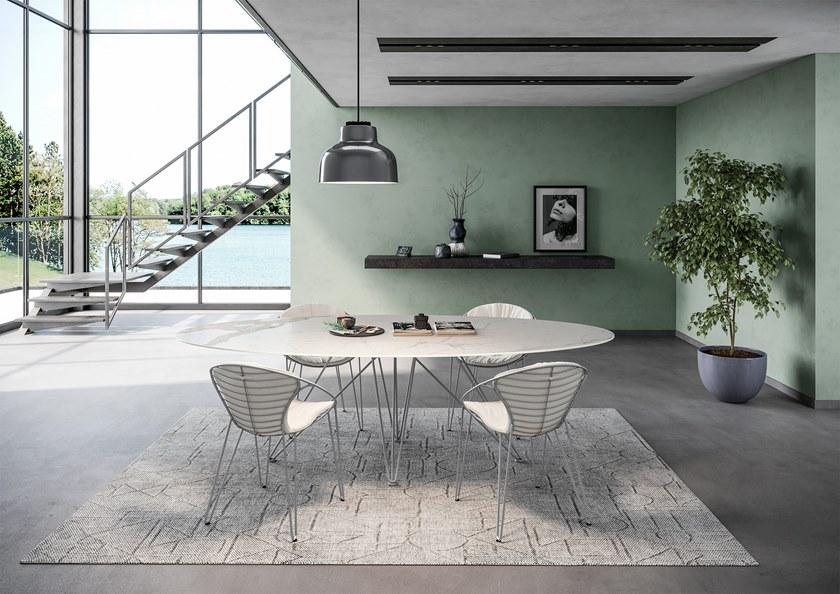 Joli Штабелируемое кожаное кресло с обивкой Wire sun-id-1457063 - Вид №3