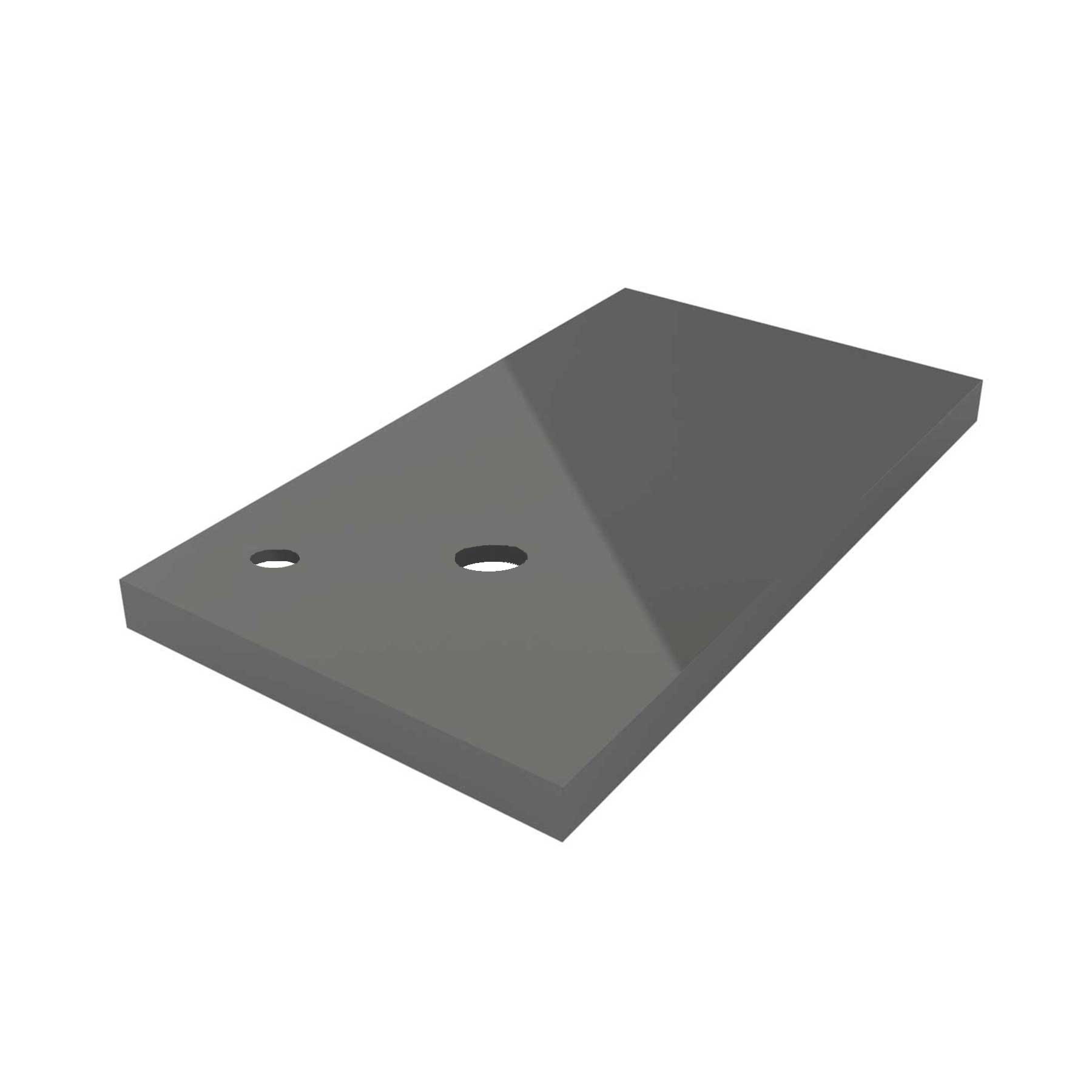23178 SALGAR Столешница механизированная от 1801 до 2000 GLOSS GREY 50 мм Глянцевый серый 