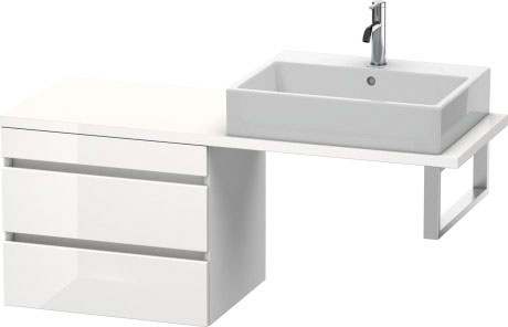 DS532804343 Шкафчик для компактной консоли DuraStyle #DS5328 600 x 478 мм Базальт матовый, декор Duravit - Вид №2