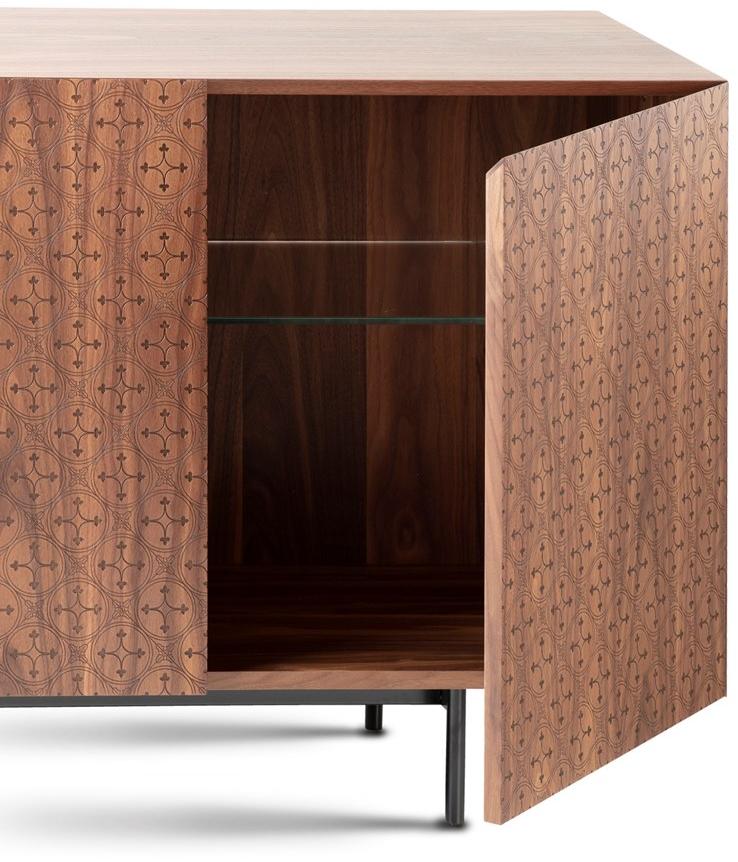 Barba design Комод деревянный с распашными дверцами Tiles 63.d1 - Вид №3