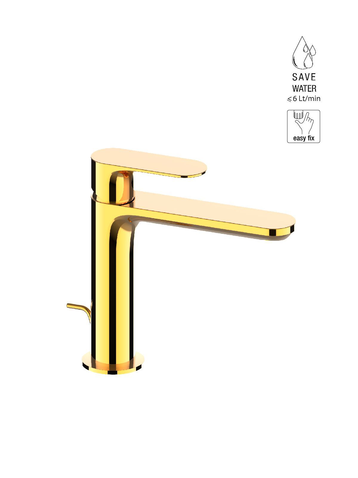 Однорычажный смеситель для раковины с раковиной Rubinetterie Frattini Lea ARCH-00053841 - Вид №2