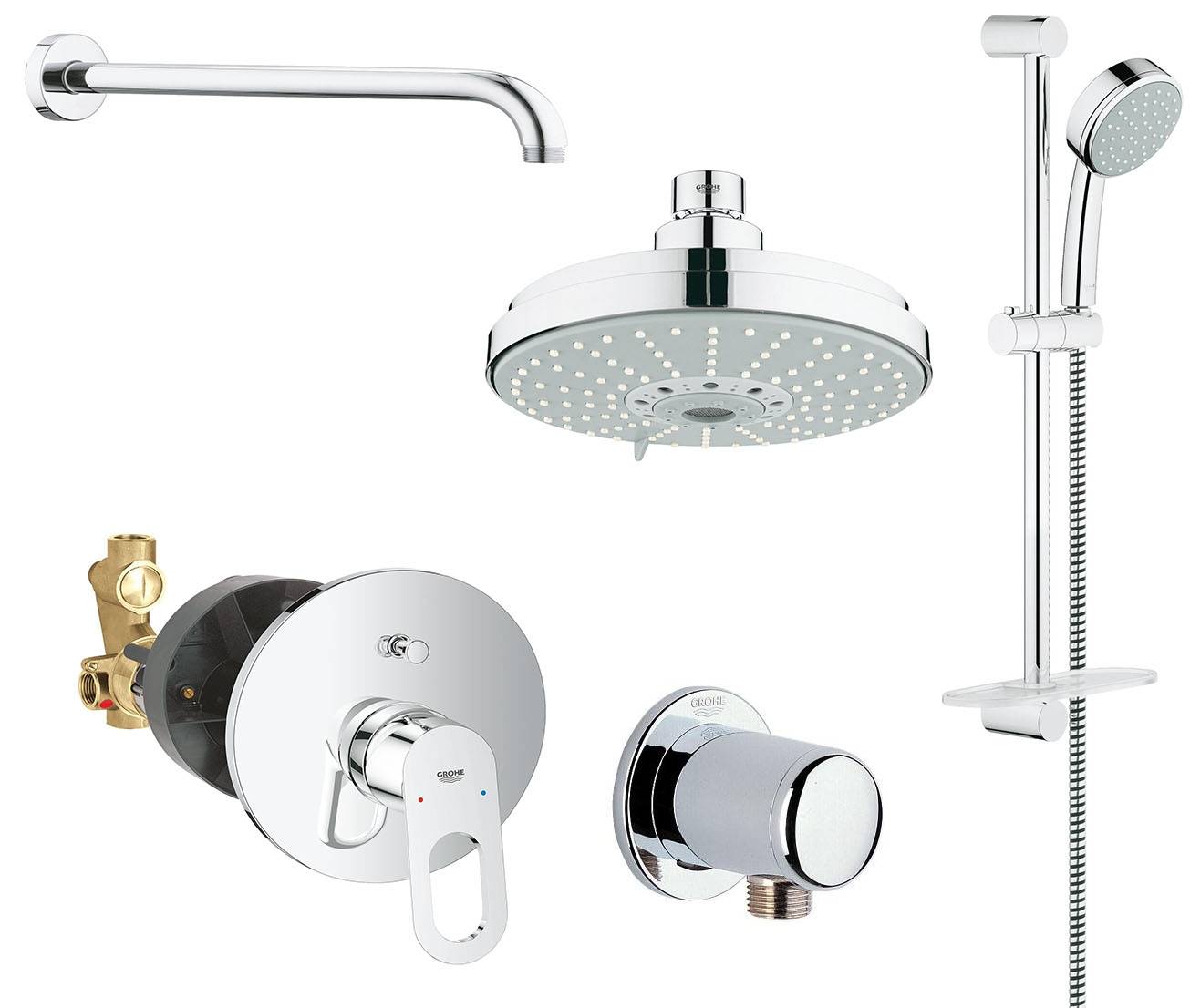 Готовый комплект для душа GROHE BauLoop (NSB0011)