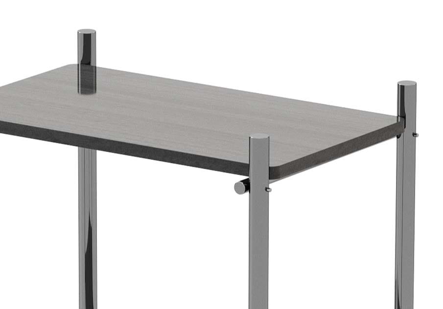 Книжный шкаф из нержавеющей стали и дерева Stylish Club His &amp ARCH-00145222 - Вид №1