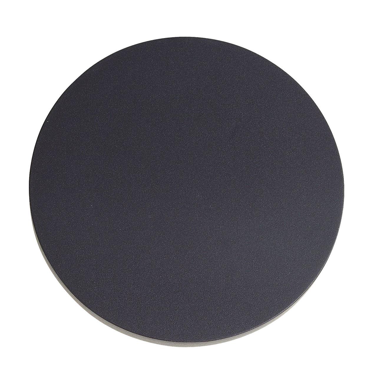 Уличный настенный светодиодный светильник круглый чёрный ST Luce Mango SL087.401.01 ST LUCE MANGO 00-3898331 Черный  - Вид №1