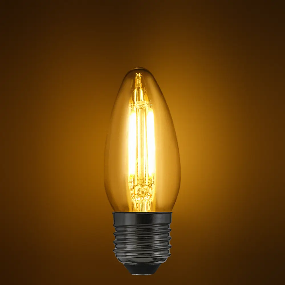 Лампа светодиодная Osram В E27 220/240 В 4 Вт свеча 470 лм теплый белый свет 85306937 STLM-2096024  - Вид №2