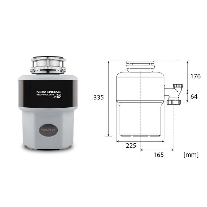 Status Premium 400 Измельчитель Zorg  - Вид №4