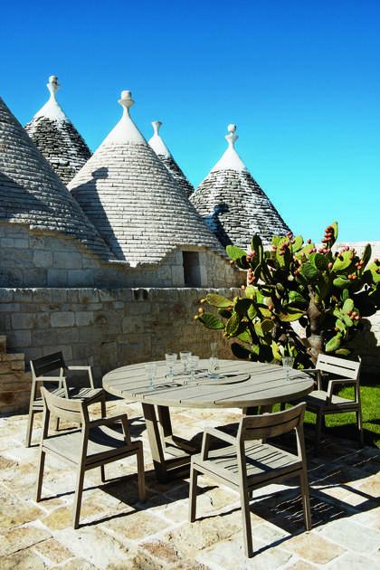 Ethimo Круглый садовый стол с ленивой сьюзан Costes sun-id-1426483 - Вид №1