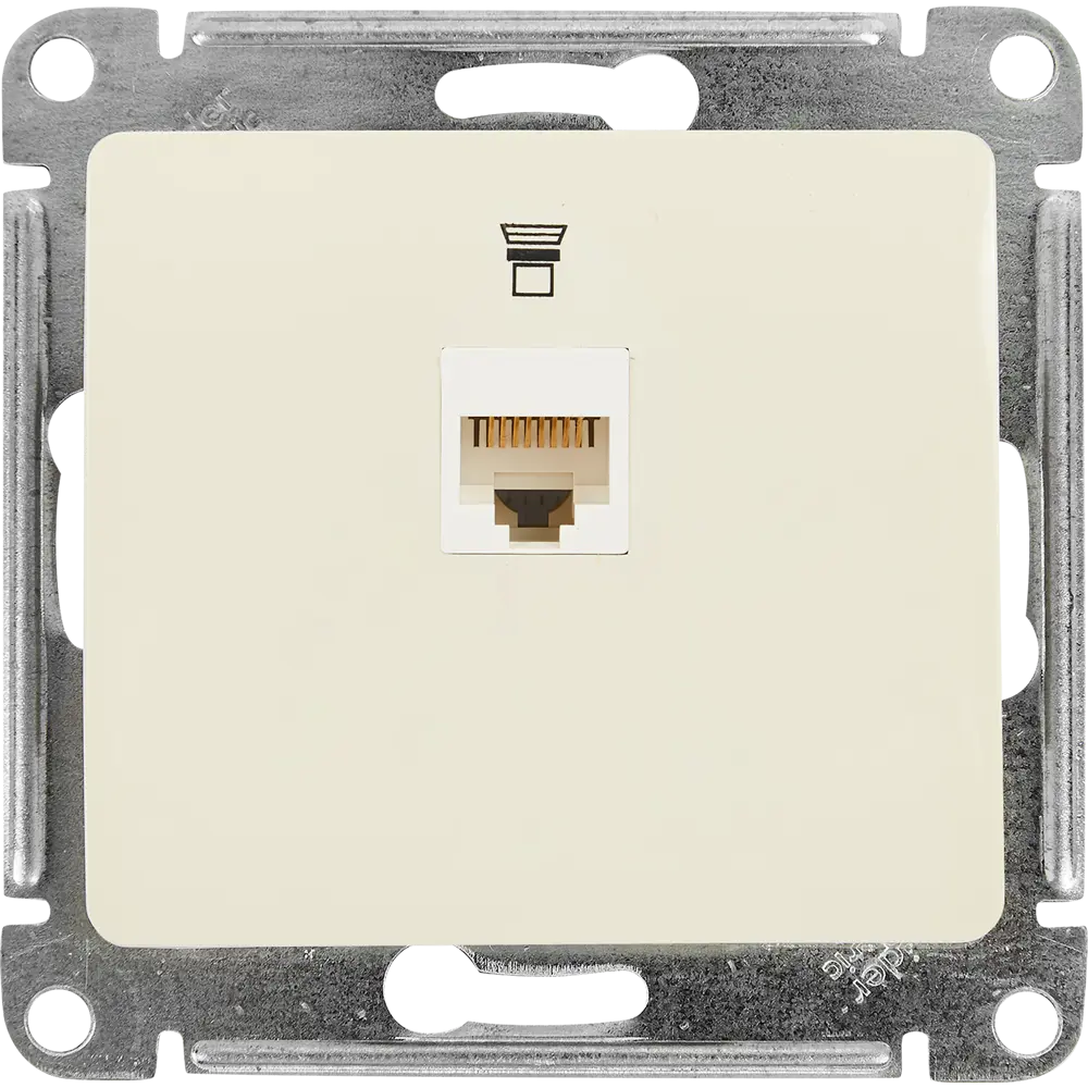 Сетевая розетка Schneider Electric Glossa RJ45 для интернет-подключения 86710193