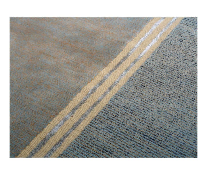 Прямоугольный ковер ручной работы с геометрическим рисунком Garbarino CAMPO ARCH-00098751 - Вид №2