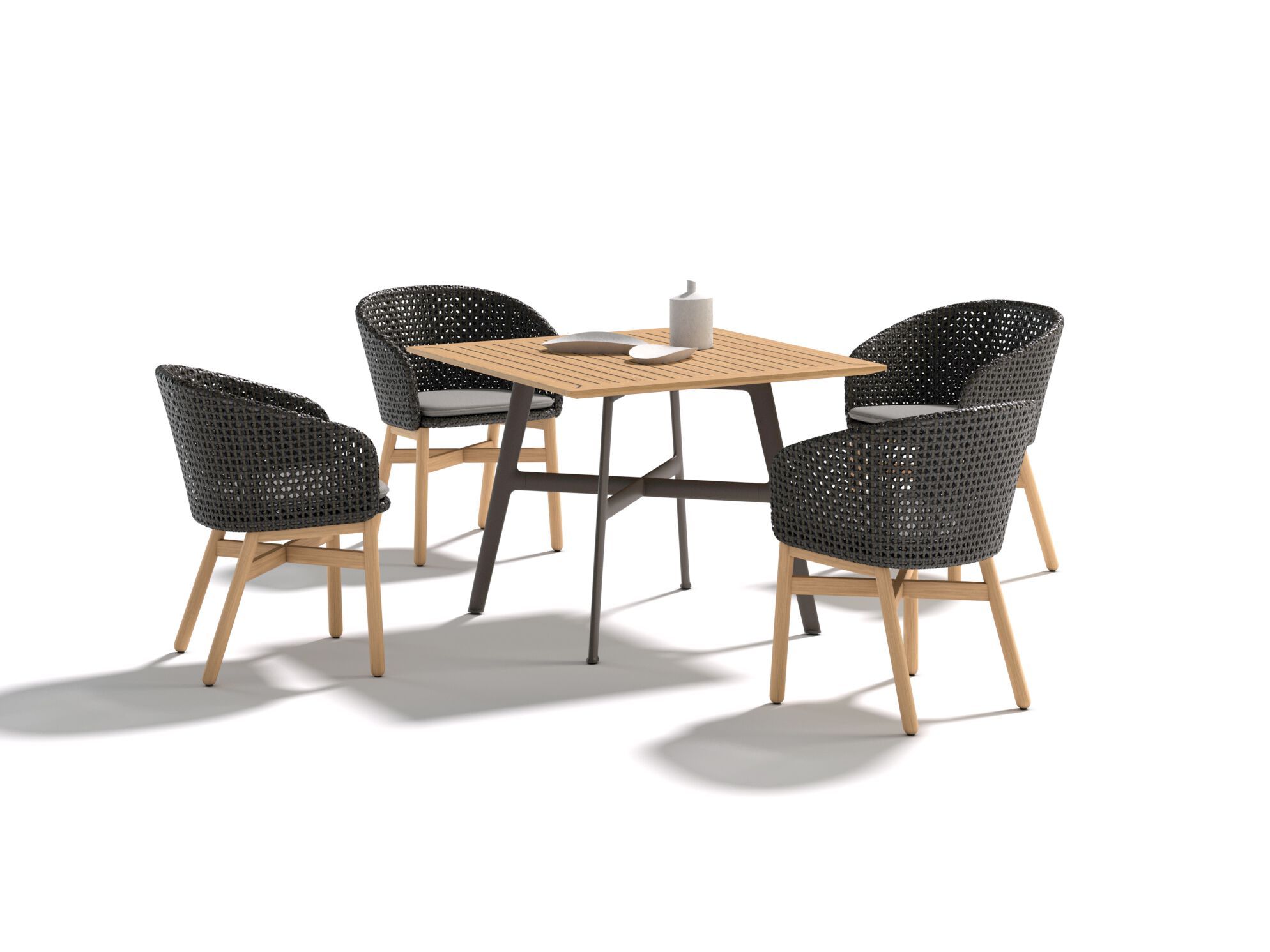 Квадратный садовый стол с керамической столешницей DEDON SEAX ARCH-00124428 - Вид №1