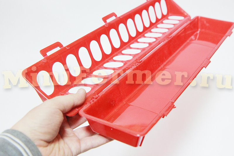 2354 Кормушка лотковая пластиковая с отверстиями 50 см LAB.Space  - Вид №5