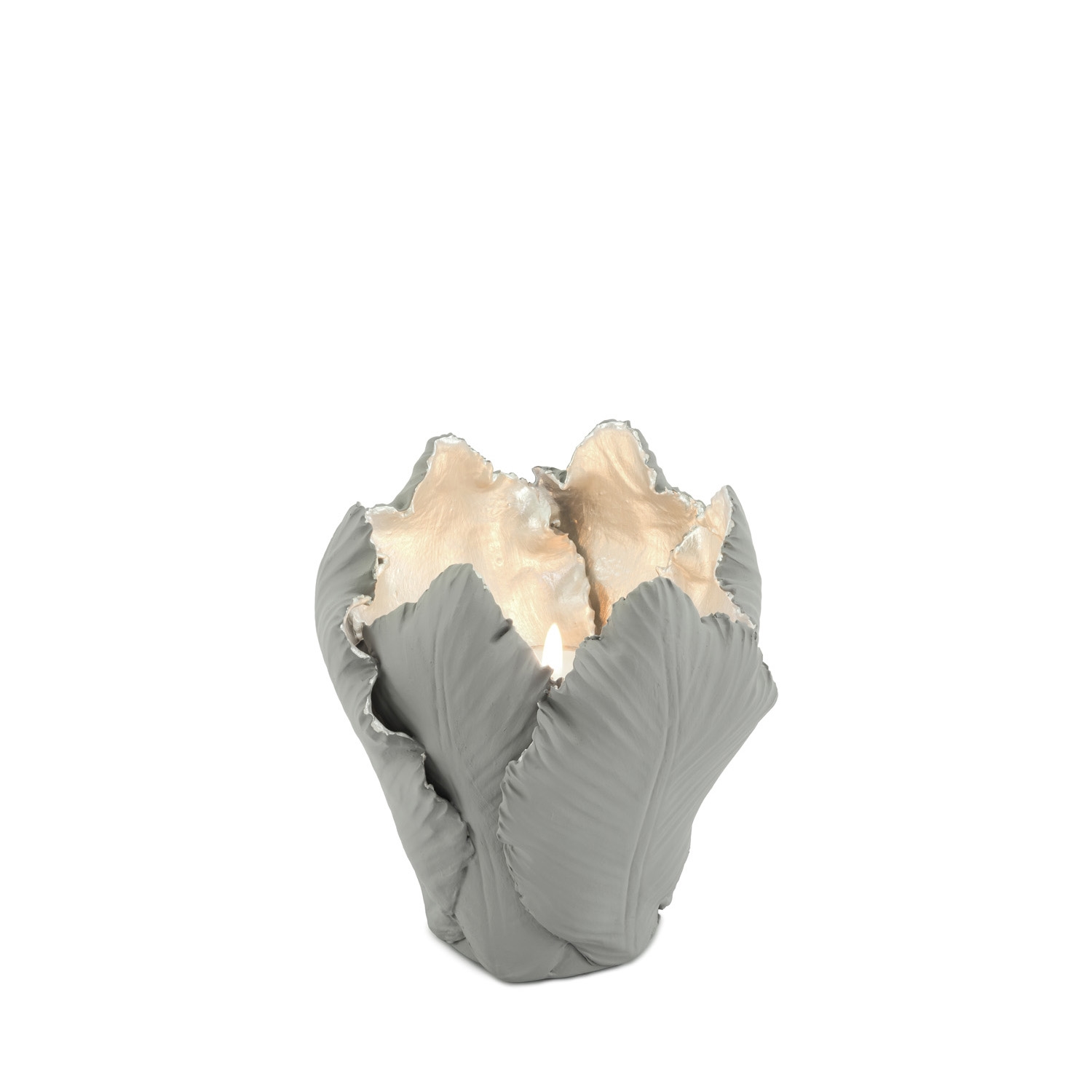 300049-GG ABHIKA ПОДСВЕЧНИК ТЮЛЬПАН GREY/GOLD  - Вид №8