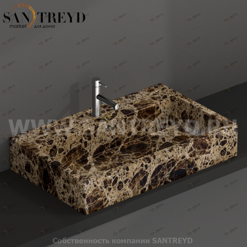 SCQ81PM Подвесная раковина настенная прямоугольная Ceramica Globo 